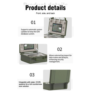 900MHz/1.4GHz/2.4GHz/5.2GHz/5.8GHz 10km xách tay Detector UAV FPV DJI theo dõi tuyến đường UAV phát hiện và định vị - Product Image 3