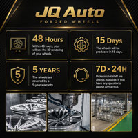 Jantes forgées sur mesure JQ Auto, à rayons en H, à profil profond et concave, 22, 24, 26 pouces, pour Ford F-250 Super F150 Silverado Ram Pickup Truck