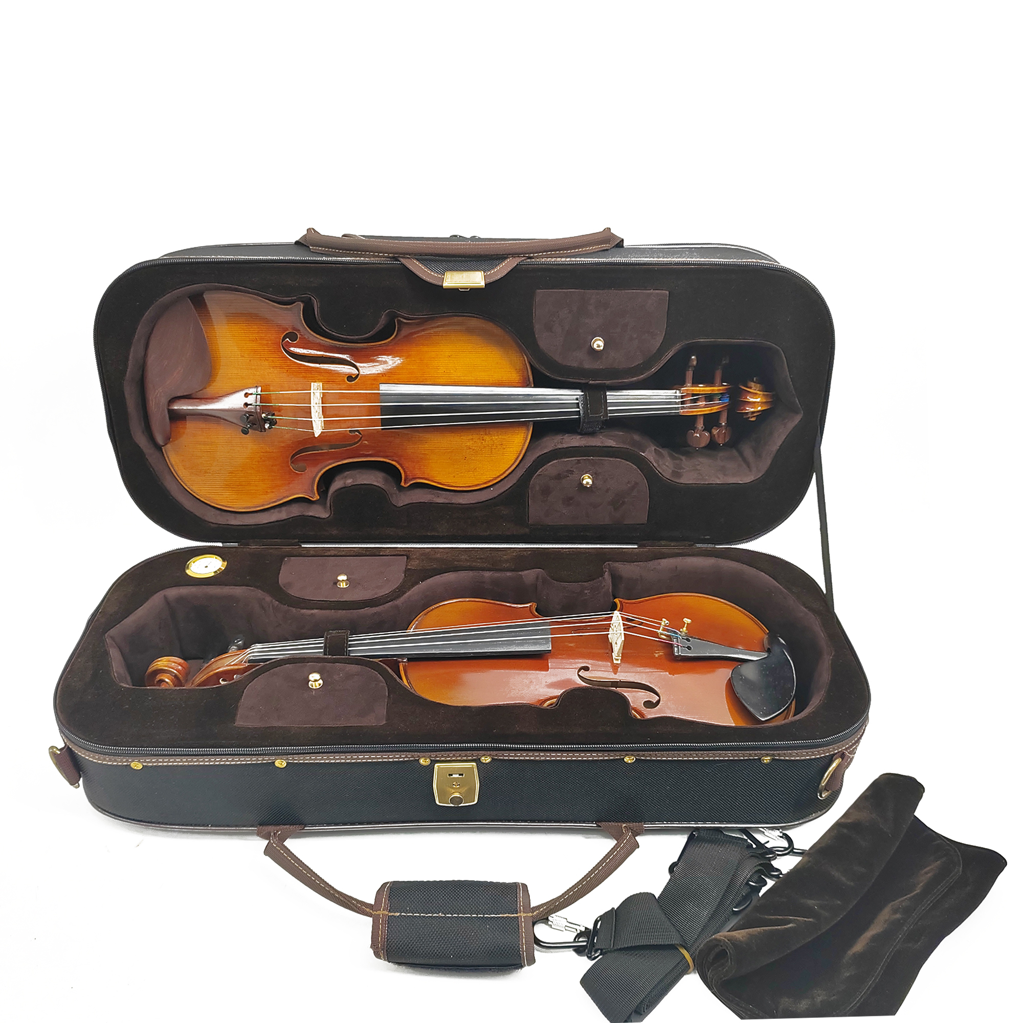 Wholesale High Grade Violin Accessories Light Foam Case Double Violin Case for Sale