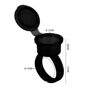 Anello di supporto adesivo con colla a pigmenti riutilizzabile di alta qualità con coperchi per la colorazione dell'estensione delle ciglia <span class=keywords><strong>Tatoo</strong></span> - Product Image 2