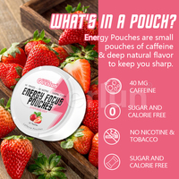 Pochettes Nootropiques Personnalisées OEM Saveur Caféine 100mg – Favorise la Santé des Gencives, l'Énergie et la Concentration