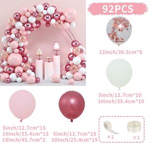 Macaron rosa lattice palloncino ghirlanda kit <span class=keywords><strong>Confetti</strong></span> Ballons per <span class=keywords><strong>matrimonio</strong></span> festa di compleanno Baby Shower di San Valentino confezionati in sacchetti - Product Image 6