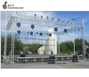 Structure sonore carrée Haut-parleur de toit léger Toile de fond de scène portable Système de treillis d'éclairage en aluminium Certificat TUV Triangle - Product Image 1