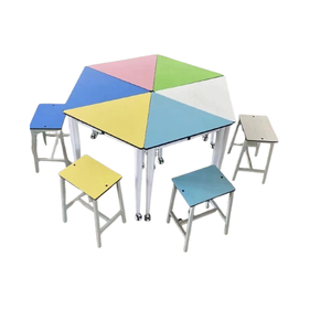 Colorido Durable forma personalizada CNC corte sólido fenólico compacto laminado <span class=keywords><strong>HPL</strong></span> Panel para jardín de infantes niños Escritorio - Product Image 4