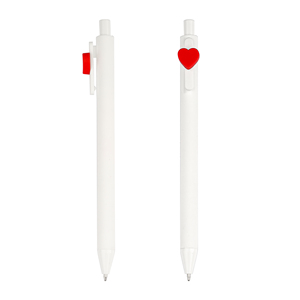 New Solid Color White Logo-press Ballpoint Plastic <b>Pen</b> with Print Brand for Events - Product Image 5