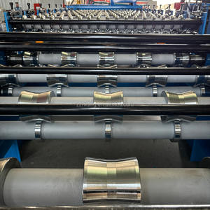 Hochwertige TR5 und Wellblech-Doppelschicht-Rollformmaschine mit Touchscreen-PLC-Steuerungssystem - Product Image 5