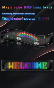 APP Control Flexible Smart Led Screen With Animation Scrolling Pattern Graffiti Text LED Sign Board RGB LED Display Panel