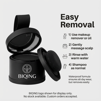 Poudre pour la ligne des cheveux, colorant instantané pour barbe pour hommes, retouche des racines, cache-cheveux, stylo de remplissage de barbe, fibres capillaires pour la construction des cheveux, applicateur