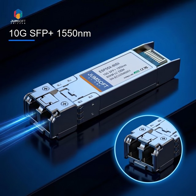 10GBASE-ZR SFP+ Transceiver 1550nm 80km LC Single Mode Fiber Optical Module DDM Zinc Alloy Housing Private-Mold in Stock