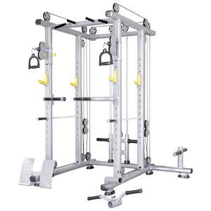 Steel Squat Bench Press Pull Smith Machine Rack Cable Crossover Weight Stack Plates for Full Body <b>Strength</b> <b>Training</b> Commercial - Product Image 3
