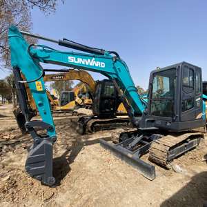 Disponible Mini Excavadora hidráulica Sunward Swe60e usada de alta calidad de 6 toneladas SUNWARD de segunda mano pequeña excavadora de orugas en stock a la venta - Product Image 3