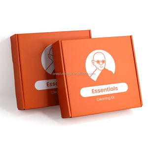 Caja de Regalo de Cartón Corrugado Naranja Personalizada para Sérum para el Cuidado de la Piel, Caja de Embalaje de Papel Reciclable y Duradera - Product Image 6