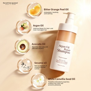Wholesale Natural Moroccan Argan Oil Repair <b>Shampoo</b> Smoothing Anti-Frizz Moisturizing <b>Shampoo</b> for Damaged Hair Private Label - Product Image 4