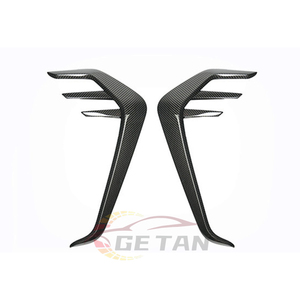 2ピースリアルカーボンファイバーサイドフェンダーグリルベントトリムBMW M4 M3 G80 G82 G83 2021-25用 - Product Image 2