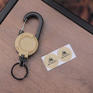 Porte-clés rétractable multifonctionnel avec mousqueton personnalisé pour les sports de plein air, le <span class=keywords><strong>camping</strong></span>, la randonnée, la pêche et l'escalade - Product Image 4