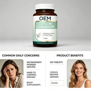 <span class=keywords><strong>Pastillas</strong></span> de Canela de Ceilán con Cromo, Doble Apoyo para un Metabolismo Saludable, Tabletas de Suplemento de Canela de Ceilán - Product Image 5