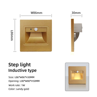 Éclairage d'escalier intelligent à détection de mouvement pour intérieur, chambre, couloir, avec capteur LED, lumières murales pour marches d'escalier
