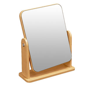 Miroir de maquillage rotatif en bois 20,5 cm avec lentille argentée pour chambre à coucher et usage domestique, origine Wenzhou - Product Image 4