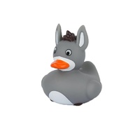Jouets de baignoire en caoutchouc de Pâques Essentials pour panier de Pâques Petit Jésus Mouton Âne Pigeon et canard en PVC durable