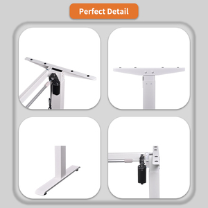 Ergonomic động cơ duy nhất hiện đại nhà văn phòng làm việc điện cơ giới thép Điều hành Chiều cao có thể điều chỉnh ngồi để đứng lên bàn - Product Image 4