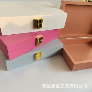 Simple jewelry cork box, home <b>storage</b> box, <b>dressing</b> <b>table</b> wooden creative box, desktop organizer with lid. - Product Image 3