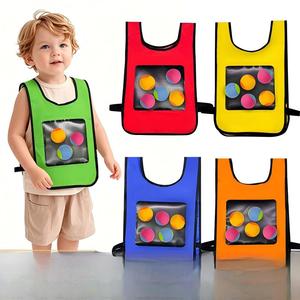 Yuglow Kids Sticky Ball Vest <strong>Dodgeball</strong> Throwing Game Parent-Child Interactive Toy for Kindergarten Outdoor Play - Product Image 1