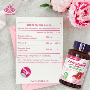 Mayorista B2B Triple Synergy Cranberry 5% PACs Vitamina C Probiótico para el Cuidado Diario de la Salud 90 Cápsulas Envío Directo - Product Image 5