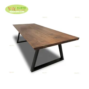 Borda viva EUA Noz/Albizia Saman/Samanea Saman Madeira Laje Tabletop Única Grossa Laje Noz Madeira Counter Top Para Restaurante