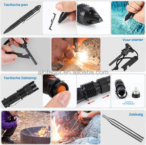 AJOTEQPT Kit d'équipement de survie d'urgence Équipement d'aventure en plein air pour le <span class=keywords><strong>camping</strong></span> Randonnée Sécurité pour le stockage de survie - Product Image 6