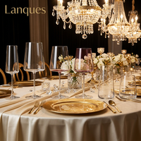 Verres à vin rouge et blanc Bordeaux classiques en cristal sans plomb Lanques, durables, pour flûtes et eau sans pied