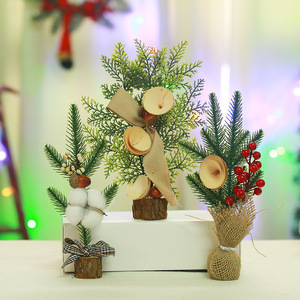 Albero <span class=keywords><strong>di</strong></span> Natale in Plastica Fatto a Mano, Mini Bonsai da Tavolo, Decorazione per Finestre, Ideale come Regalo o per Uso Personale, Fiore Artificiale Natalizio - Product Image 5