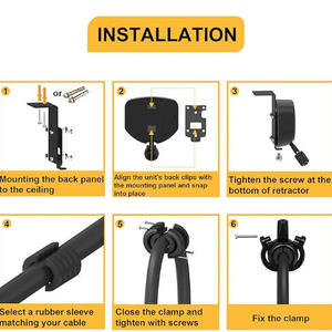 Sistema de gestión de cables para cargador rápido de CC para vehículos eléctricos con bloqueo automático y equilibrador de resorte, nivel 3, 150KW DCFC, 260A, retractor de <span class=keywords><strong>cable</strong></span> de carga para vehículos eléctricos - Product Image 4