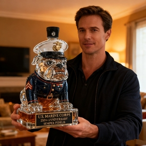 Decantador de <span class=keywords><strong>Vino</strong></span> de Vidrio de Borosilicato Alto con Diseño de Bulldog de Dibujos Animados, Gran Venta a Bajo <span class=keywords><strong>Precio</strong></span>, 250 Aniversario, 350 ml, Regalo Único para Fiestas - Product Image 1