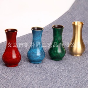 Tongpu Craftsman Pure Copper Incense Bottle, Tea Ceremony Storage Bottle, Jade <b>Purification</b> Bottle, Ash-pressed Seal - Product Image 4