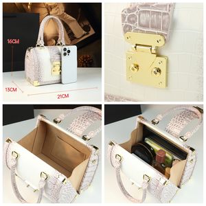 Crocodile Pattern Clip Doctor's Bag 2025 Nouveau sac à bandoulière portable Sac pour femme en <span class=keywords><strong>cuir</strong></span> véritable à la mode et exquis - Product Image 3