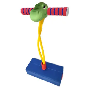 쥬라기 장난감 세계 T-Rex Pogo 점퍼 디노 테마 포고 스틱 3-12 어린이를위한 활동적인 놀이 및 운동 실내/실외 재미를 촉진합니다