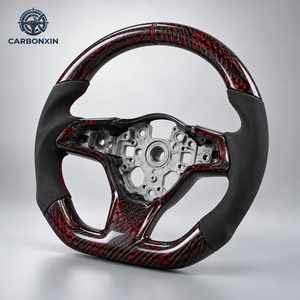 Volante Deportivo Calefactable Personalizable para GR 86 ZN8/GR Supra/Corolla - Fibra de Carbono Forjada y Cuero Perforado - Product Image 1