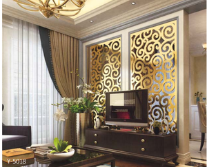 Décoration de bureau moderne Plaque solide en acier inoxydable Gravure laser Cloison d'écran - Product Image 5