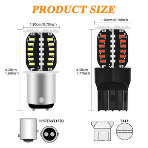 Feu stop LED 12V 1157 64smd Rouge Bleu <span class=keywords><strong>Clignotant</strong></span> Feu <span class=keywords><strong>de</strong></span> recul pour <span class=keywords><strong>moto</strong></span> <span class=keywords><strong>Clignotant</strong></span> Feu arrière - Product Image 4