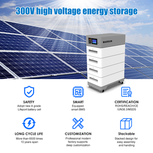 Sistema de alto voltaje 25kWh Sistema ESS de almacenamiento de energía solar para el hogar 256V 100Ah con módulos HV 51,2 V 100Ah Batería apilable Lifepo4 - Product Image 5