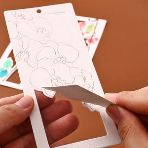 クリエイティブカスタマイズ可能カラフルガッシュ描画手作りブックマーク絵画アートセットブラシ付きDIY水彩ブックマーク絵画 - Product Image 4