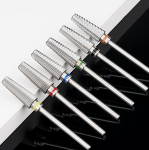 Ensemble de forets à ongles en carbure de tungstène de haute qualité 5 en 1 pour manucure, outils pour gel, 3/32 ", pour nettoyer les cuticules - Product Image 3
