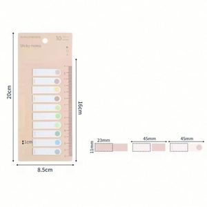 Waterproof Flexible Card Board Custom Transparent Tag Divider Custom Plastic <b>Sticky</b> <b>Note</b> Tabs - Product Image 6