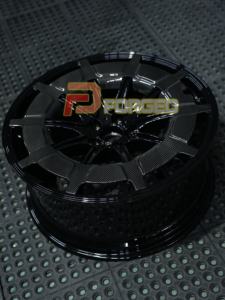 Rueda forjada de aleación de aluminio de fibra de carbono negra personalizada 19 20 21 21 pulgadas 5x112 para Mercedes-Ben GLC S63 AMG G63 GLE <span class=keywords><strong>GLS800</strong></span> <span class=keywords><strong>Maybach</strong></span> - Product Image 6