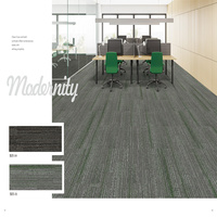 Simple Solid Color Runner Rug Low Pile Anti Slip Office Corridor Floor Mat