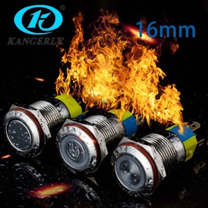 12Mm 16Mm 19Mm 22Mm Bằng Phẳng Kim Loại Momentary Không Thấm Nước 12V Led Chiếu Sáng RGB Đẩy Nút Chuyển Đổi - Product Image 5