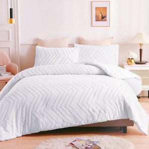 Customizable 100% Polyester <strong>Duvet</strong> Cover Set <strong>Waterproof</strong> Sleeping Pillow Covers <strong>Protector</strong> Striped/Geometric Sheet Set - Product Image 6