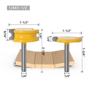 Đa Chức Năng Ghép Cutter T-Khe Cắm Vuông Răng 3-Răng CNC Router Bit - Product Image 5