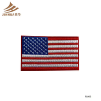Patchs thermocollants brodés à la main, différents modèles de drapeaux pour vêtements, sacs, chapeaux, tissu sergé à coudre en forme de tigre, dentelle