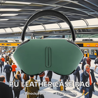 Étui de protection intelligent pour écouteurs en TPU et cuir PU de haute qualité, antichoc, accessoires pour Air Pods Max